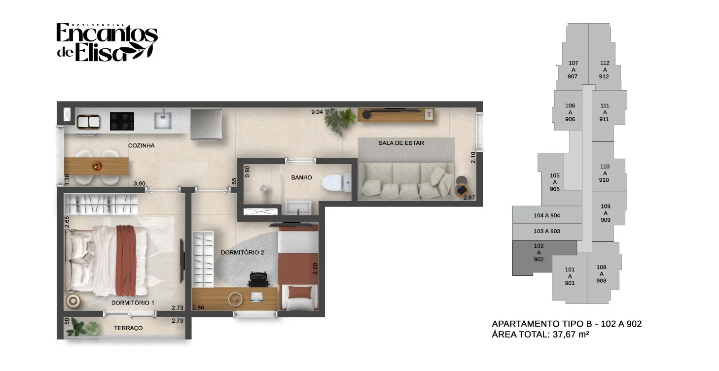 HUM DSEVEN VILA CARRAO PLANTA TIPO B ALTA R01